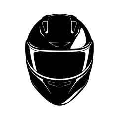 Canvas Print - Motorcycle Helmet Front