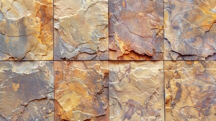 Poster - Close up of a stone wall with various colors, perfect for backgrounds or texture overlays