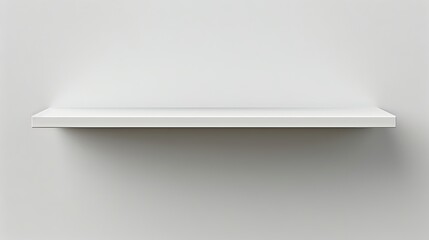 Wall Mural - Isolated 3D illustration of an empty shelf for exhibits. Presented as a vector graphic.