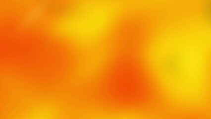 Fototapete - Orange yellow motion gradient background animation design template. Looping 4k footage