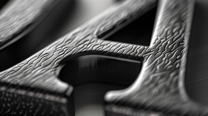 Aufkleber - A black and white image of the letter A. Suitable for educational materials