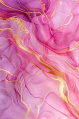 Poster - Close up of pink and gold fabric, suitable for fashion design projects