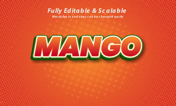 Editable text effect