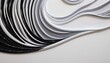 White wave curve beach art abstract illustration backdrop, AI generated