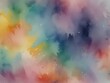 Abstract watercolor splashes blending into each other in a pastel color palette, generative AI