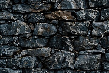 Poster - Stone wall with a fire hydrant in front of it. Suitable for urban design projects