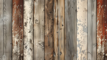 Wall Mural - Aged wooden plank texture, background