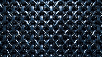 Aufkleber - Detailed view of a chain link fence, suitable for security or industrial concepts