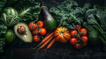 Canvas Print - An Assortment of Fresh Vegetables