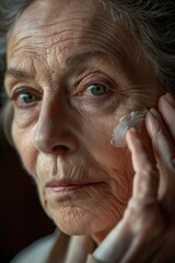 Poster - Close up of a person using a cell phone. Suitable for communication concepts