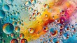 Oil on water colourful bubble