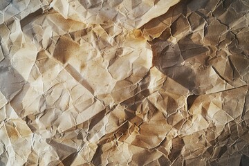 Poster - Detailed close-up of crumpled paper, suitable for various design projects