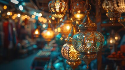 Aufkleber - A bunch of hanging lights, perfect for interior design projects