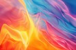 Close up of a vibrant and colorful liquid painting, suitable for various design projects