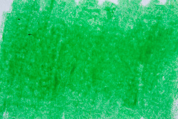 Wall Mural - Green crayon paint texture as background, copy space