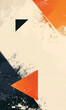 © Jan - Creative grunge splash of colours with geometric figures on a textured background.