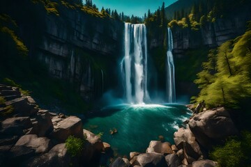 waterfall in yosemite