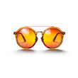 Stylish Sunglasses With Orange Tinted Lenses. Generative AI