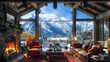 Nestled in Paradise. Cozy Living Room in Chalet-Style
