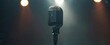 © ParinApril - Classic microphone under a spotlight, setting the scene for a soulful music performance with a retro vibe