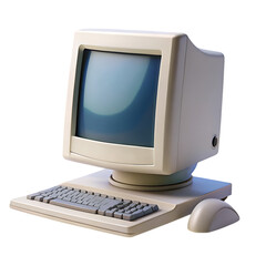 computer isolated on transparent background