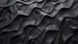 Abstract black waves texture with smooth silk fabric appearance