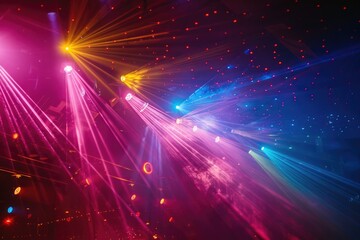Aufkleber - Bright lights on a stage, suitable for event and concert concepts