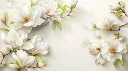 Poster - Close-up view of colorful flowers on a white background, suitable for various design projects