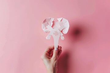 Poster - Person holding a piece of paper, suitable for various concepts