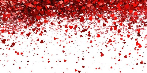 Aufkleber - Red hearts floating in the air, perfect for Valentine's Day designs