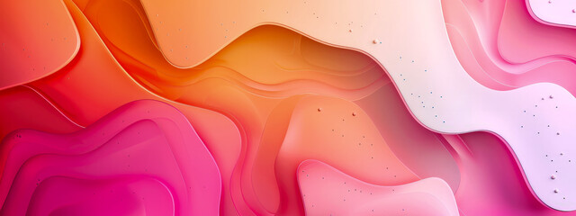 Wall Mural - A colorful, abstract background with a pink and orange hue