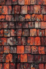 Poster - Close up of a rusty roof, perfect for industrial or urban themes