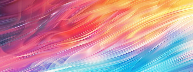 Wall Mural - A colorful, abstract background with a red, yellow, and blue stripe