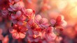 © DZMITRY - An abstract blurred background with a beautiful spring tree and a sun flare. Sunny day with spring flowers in an orchard. Sunny day with spring flowers in an orchard. Springtime.