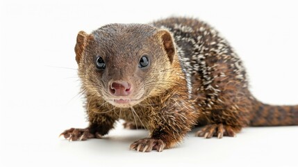 Sticker - Close up of a small animal on a white surface. Suitable for various uses