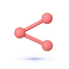 Aufkleber - Share icon 3d, great design for any purposes. Vector abstract design element