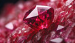 Vibrant Ruby: Abstract Background of Nature's Gemstone Splendor