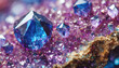 Vibrant Sapphire: Abstract Background of Nature's Gemstone Splendor