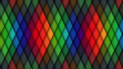 Poster - Animation abstract geometric pixelated background