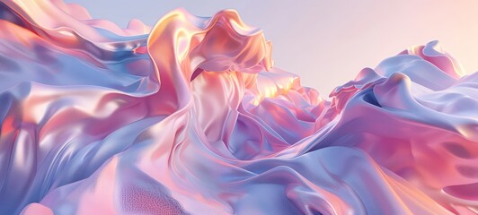 Wall Mural - 3D Pink and Blue Digital Abstract Background, Book, Portfolio, Weeding background, Beauty Salon, Wallpaper