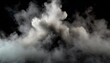 smoke clouds steam mist fog and white foggy vapor 3d realistic smoke from dust particles isolated on black background