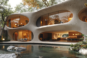 Poster - an innovative architectural design incorporating sustainable materials and energy-efficient features