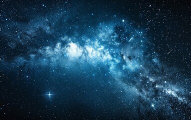 Wall Mural - the captivating night sky framed by intricate patterns of stars