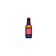 Original vector illustration. Beer bottle icon.