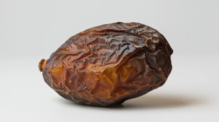 Poster - Close up of a dehydrated fruit on a white background