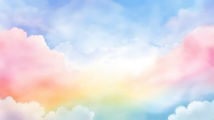 Artistic pastel colors watercolor paint abstract graphic poster web page PPT background