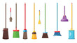 Cleaning tools vector silhouette cleaning silhouett
