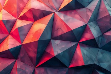 Wall Mural - Engage audiences with a background of modern 3D polygons 1