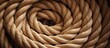 Detailed view of a rope showing a secure knot tied near the end