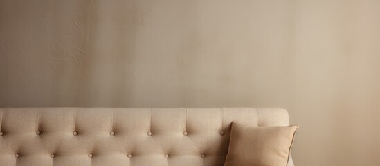 Wall Mural - Couch with soft pillow in a cozy room setting